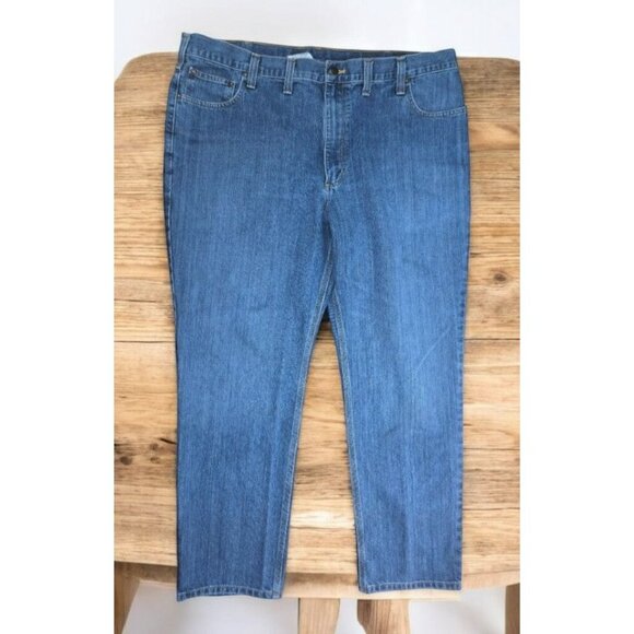 Carhartt Mens Durable Straight Traditional Fit Jeans 44x32 - Picture 1 of 8